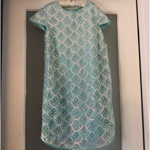 NWT Disney’s Ariel sequins mermaid themed dress-girls 11/12